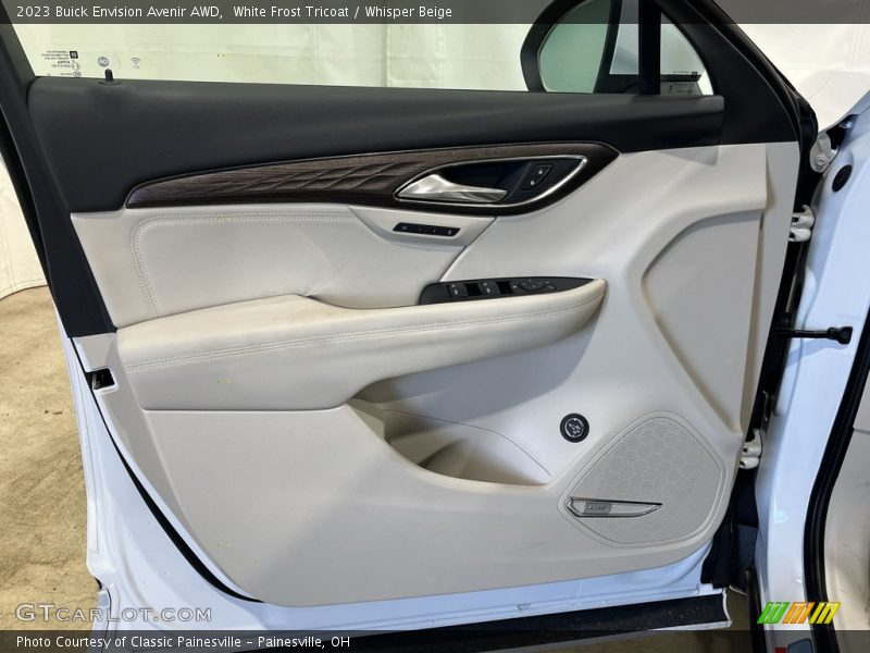 White Frost Tricoat / Whisper Beige 2023 Buick Envision Avenir AWD