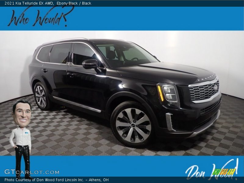 Ebony Black / Black 2021 Kia Telluride EX AWD