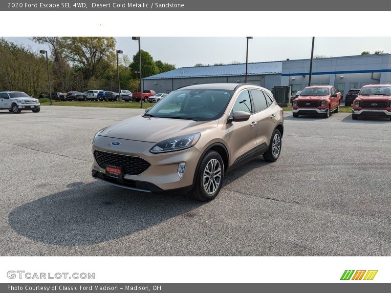 Desert Gold Metallic / Sandstone 2020 Ford Escape SEL 4WD