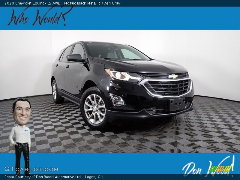 Mosaic Black Metallic / Ash Gray 2020 Chevrolet Equinox LS AWD