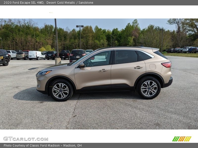 Desert Gold Metallic / Sandstone 2020 Ford Escape SEL 4WD