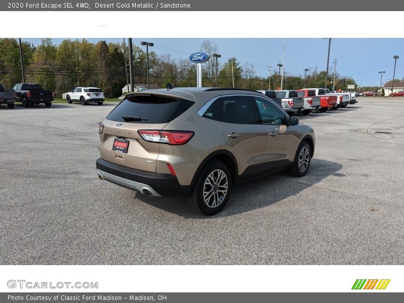 Desert Gold Metallic / Sandstone 2020 Ford Escape SEL 4WD