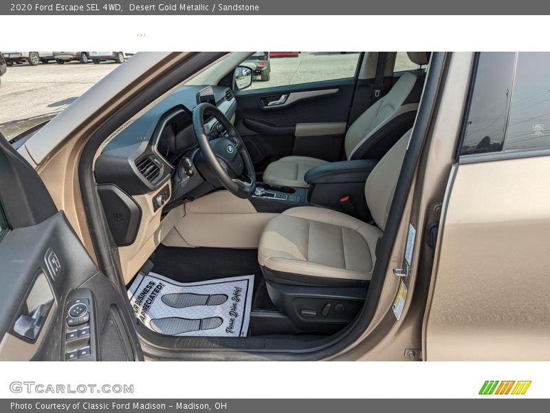 Desert Gold Metallic / Sandstone 2020 Ford Escape SEL 4WD