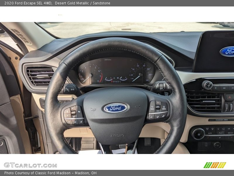 Desert Gold Metallic / Sandstone 2020 Ford Escape SEL 4WD