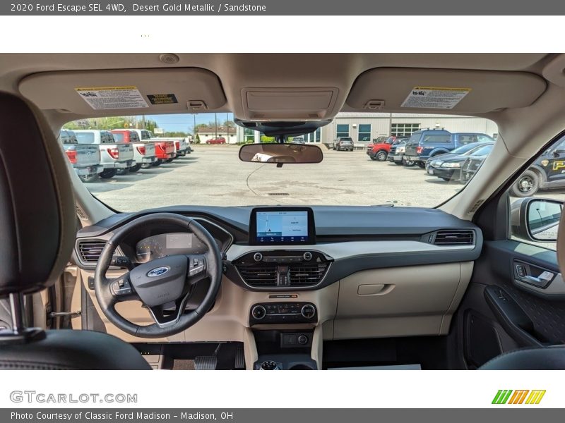 Desert Gold Metallic / Sandstone 2020 Ford Escape SEL 4WD