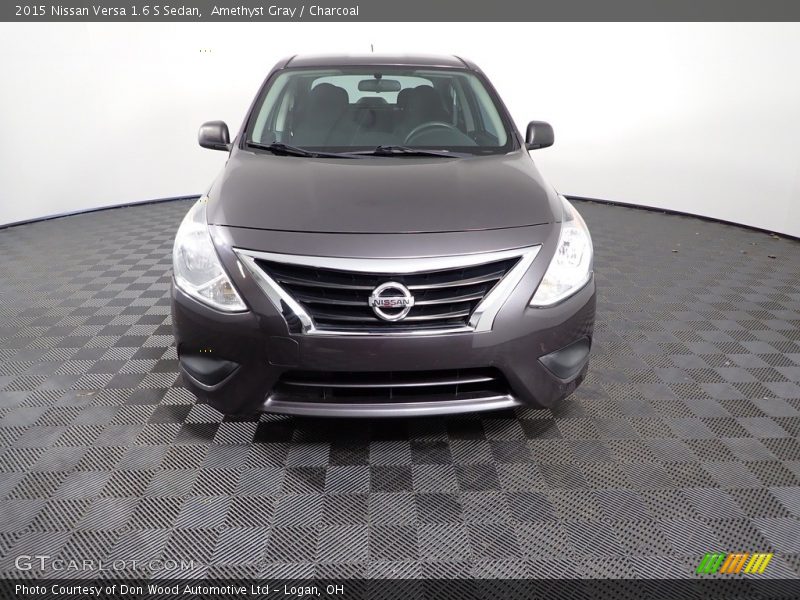 Amethyst Gray / Charcoal 2015 Nissan Versa 1.6 S Sedan