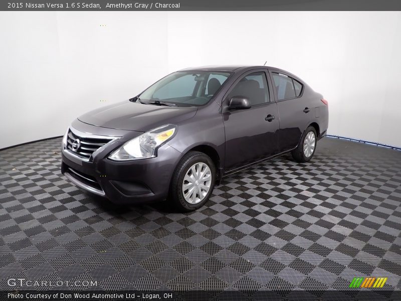 Amethyst Gray / Charcoal 2015 Nissan Versa 1.6 S Sedan