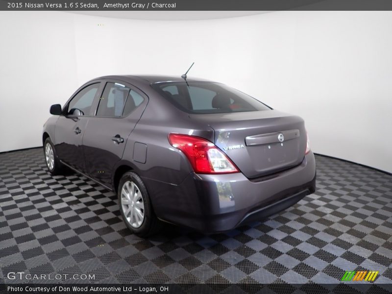 Amethyst Gray / Charcoal 2015 Nissan Versa 1.6 S Sedan