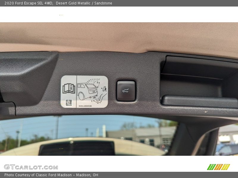 Desert Gold Metallic / Sandstone 2020 Ford Escape SEL 4WD