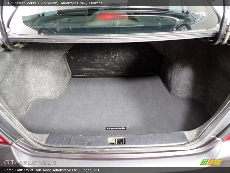 Amethyst Gray / Charcoal 2015 Nissan Versa 1.6 S Sedan