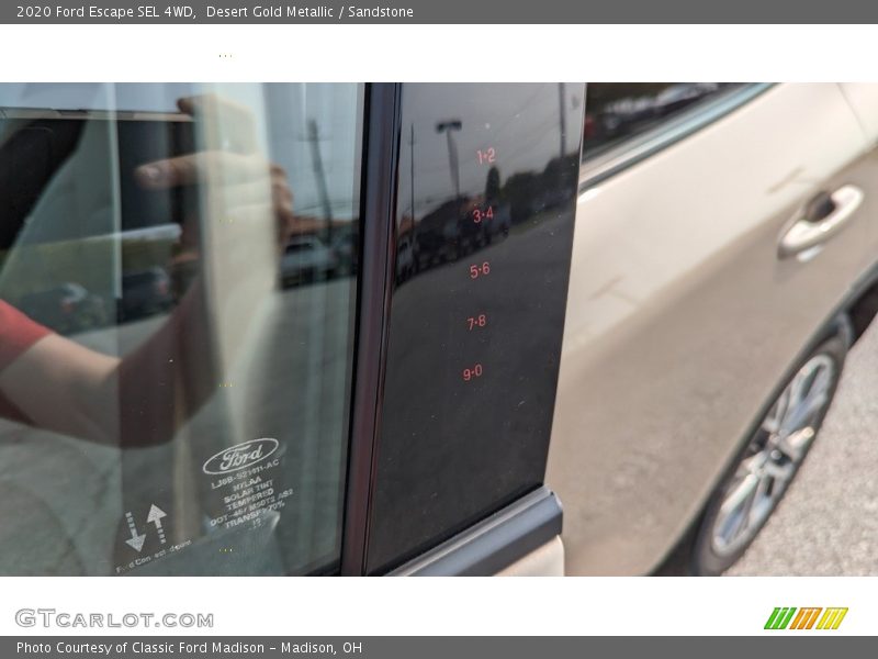 Desert Gold Metallic / Sandstone 2020 Ford Escape SEL 4WD