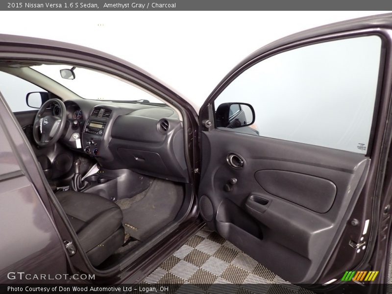 Amethyst Gray / Charcoal 2015 Nissan Versa 1.6 S Sedan