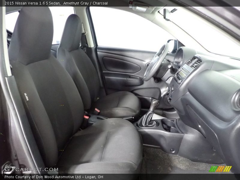 Amethyst Gray / Charcoal 2015 Nissan Versa 1.6 S Sedan