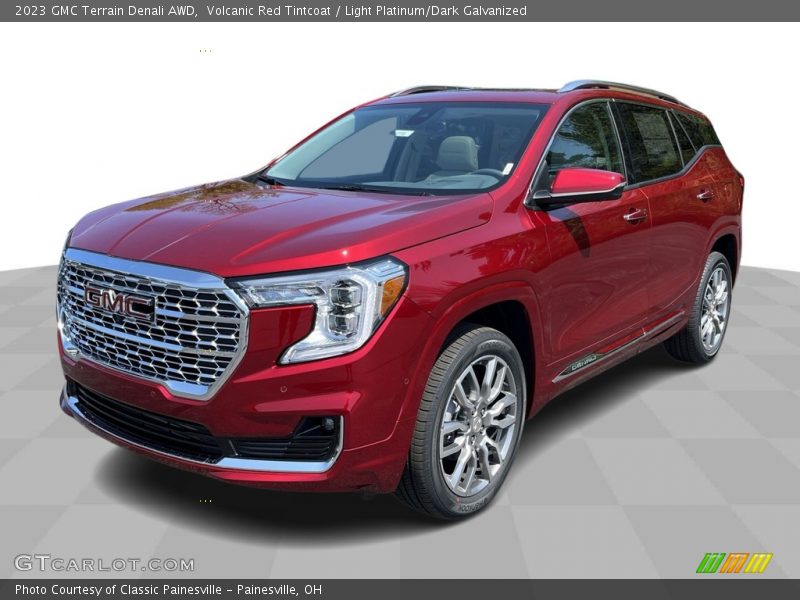 Volcanic Red Tintcoat / Light Platinum/Dark Galvanized 2023 GMC Terrain Denali AWD
