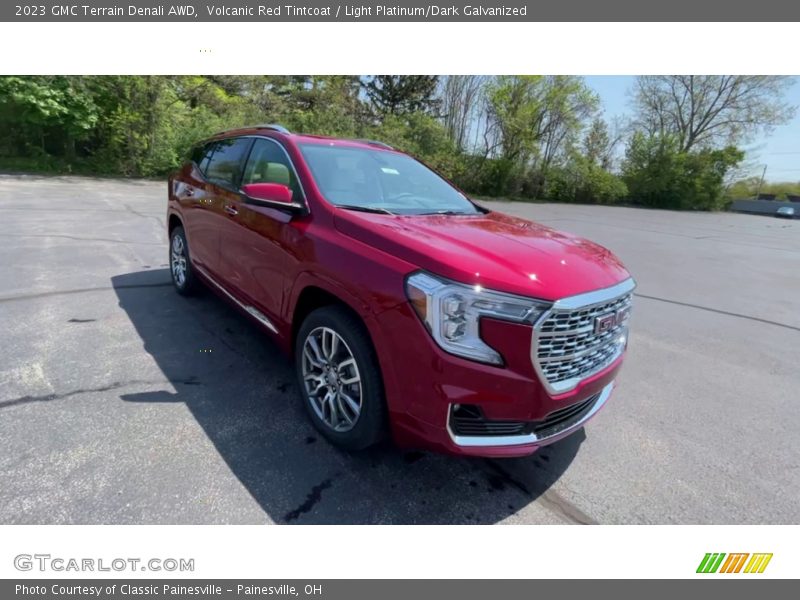 Volcanic Red Tintcoat / Light Platinum/Dark Galvanized 2023 GMC Terrain Denali AWD