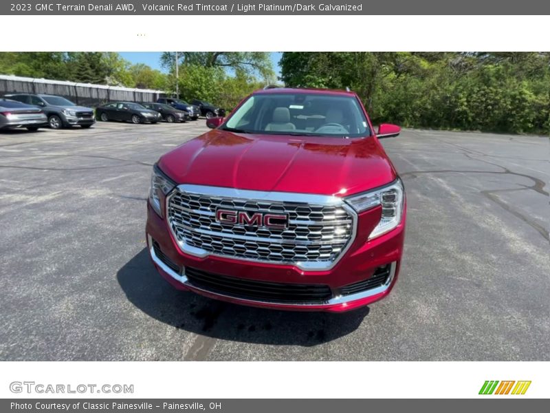 Volcanic Red Tintcoat / Light Platinum/Dark Galvanized 2023 GMC Terrain Denali AWD