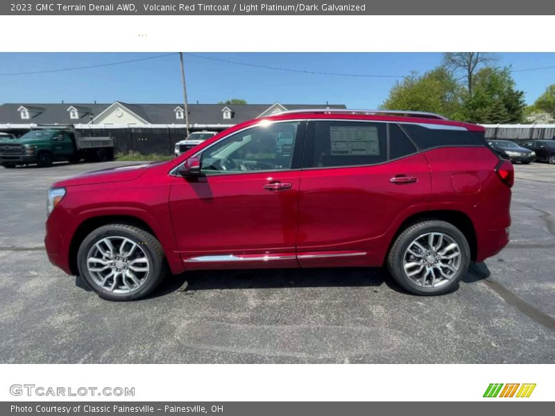 Volcanic Red Tintcoat / Light Platinum/Dark Galvanized 2023 GMC Terrain Denali AWD