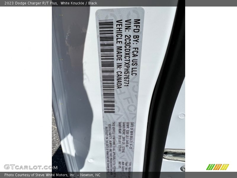 White Knuckle / Black 2023 Dodge Charger R/T Plus