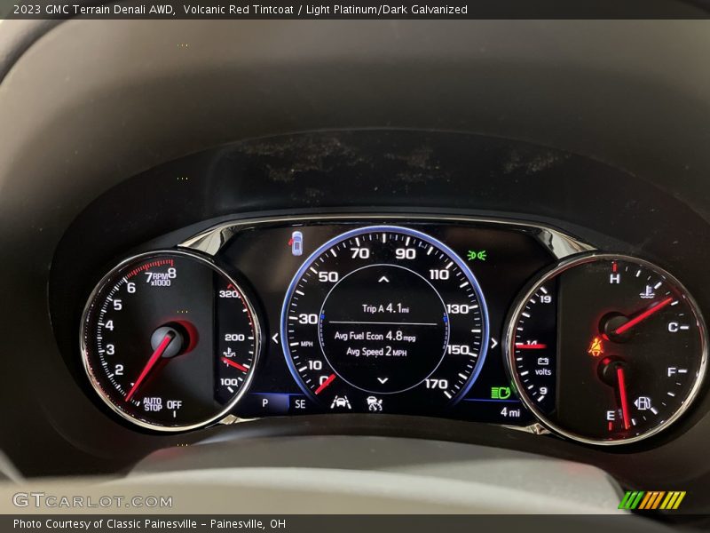 Volcanic Red Tintcoat / Light Platinum/Dark Galvanized 2023 GMC Terrain Denali AWD