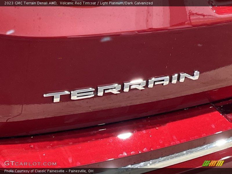 Volcanic Red Tintcoat / Light Platinum/Dark Galvanized 2023 GMC Terrain Denali AWD