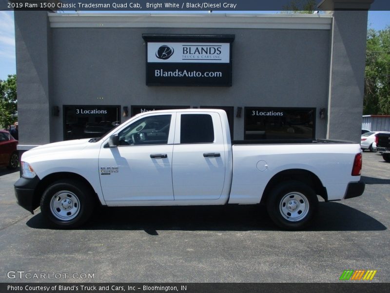 Bright White / Black/Diesel Gray 2019 Ram 1500 Classic Tradesman Quad Cab