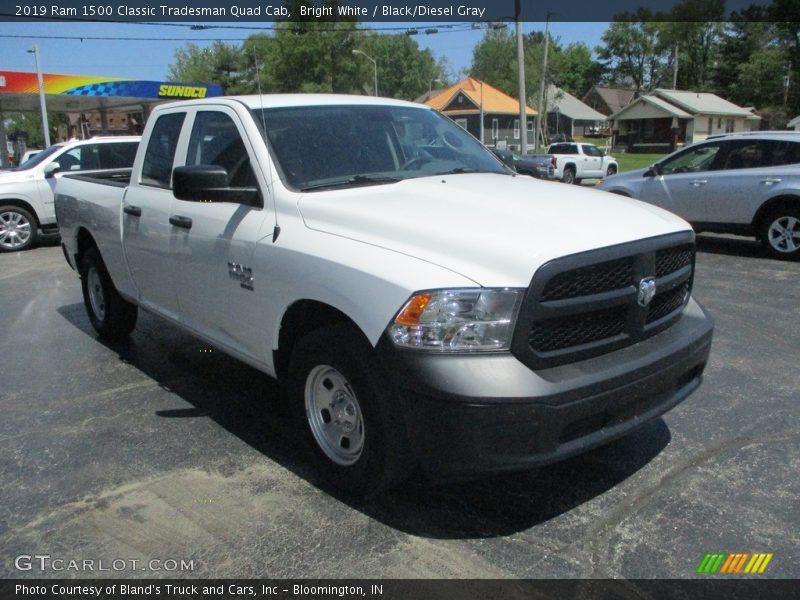 Bright White / Black/Diesel Gray 2019 Ram 1500 Classic Tradesman Quad Cab