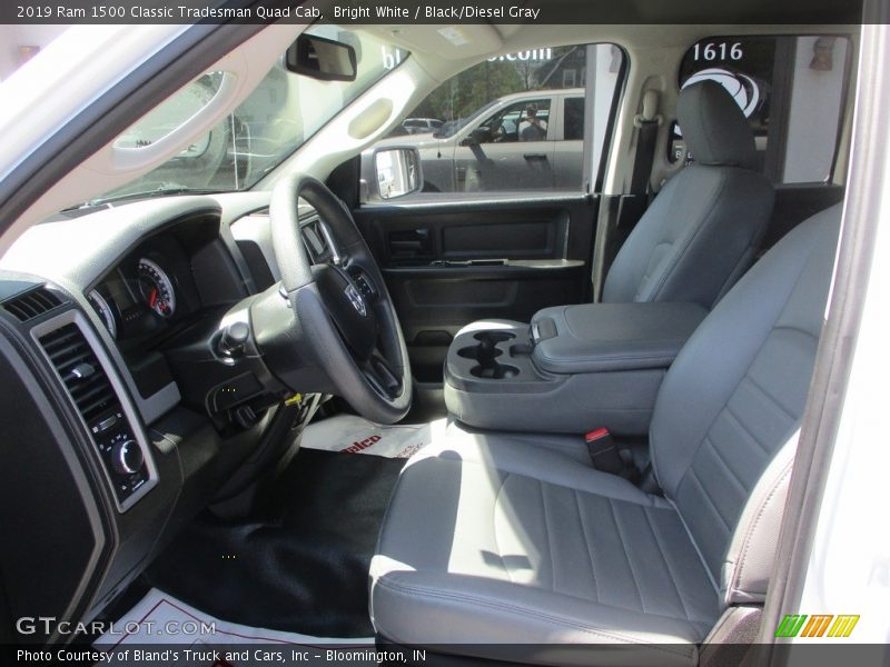 Bright White / Black/Diesel Gray 2019 Ram 1500 Classic Tradesman Quad Cab