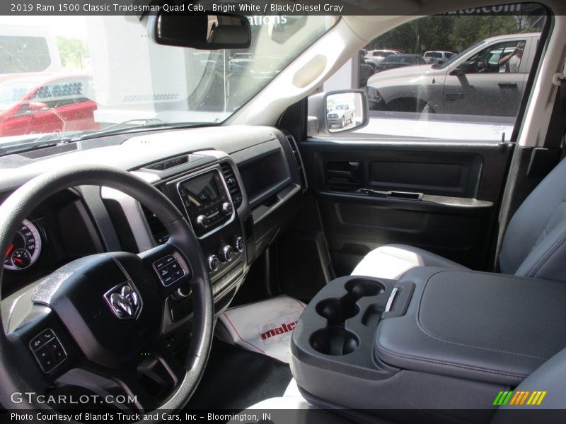 Bright White / Black/Diesel Gray 2019 Ram 1500 Classic Tradesman Quad Cab