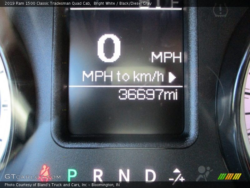 Bright White / Black/Diesel Gray 2019 Ram 1500 Classic Tradesman Quad Cab