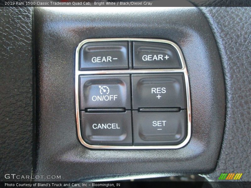 Bright White / Black/Diesel Gray 2019 Ram 1500 Classic Tradesman Quad Cab