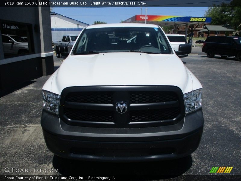 Bright White / Black/Diesel Gray 2019 Ram 1500 Classic Tradesman Quad Cab