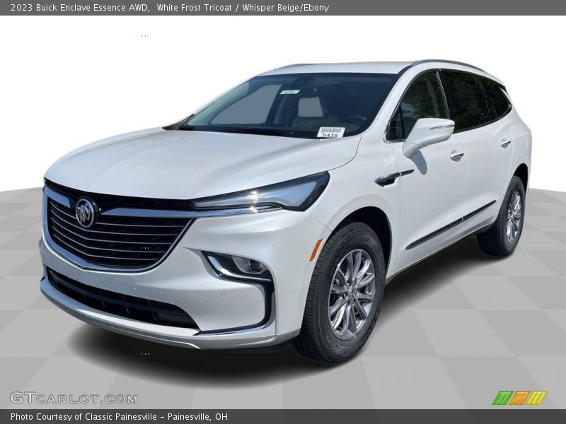 White Frost Tricoat / Whisper Beige/Ebony 2023 Buick Enclave Essence AWD