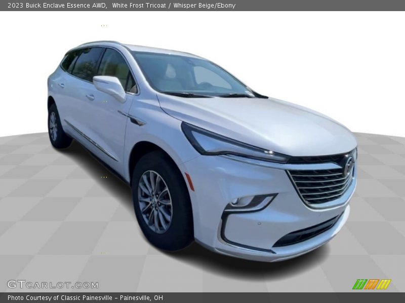 White Frost Tricoat / Whisper Beige/Ebony 2023 Buick Enclave Essence AWD