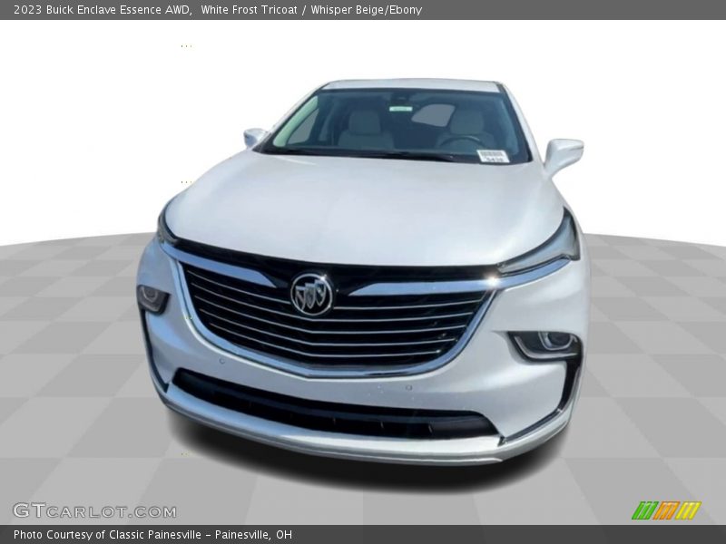 White Frost Tricoat / Whisper Beige/Ebony 2023 Buick Enclave Essence AWD