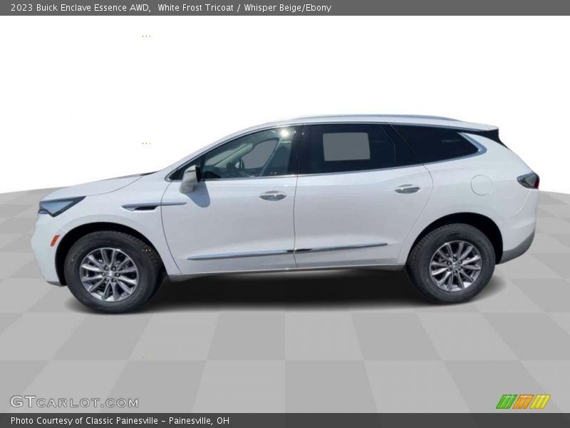 White Frost Tricoat / Whisper Beige/Ebony 2023 Buick Enclave Essence AWD