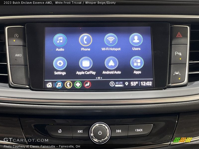 White Frost Tricoat / Whisper Beige/Ebony 2023 Buick Enclave Essence AWD
