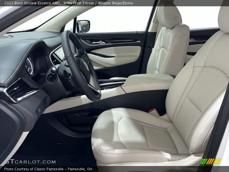 White Frost Tricoat / Whisper Beige/Ebony 2023 Buick Enclave Essence AWD