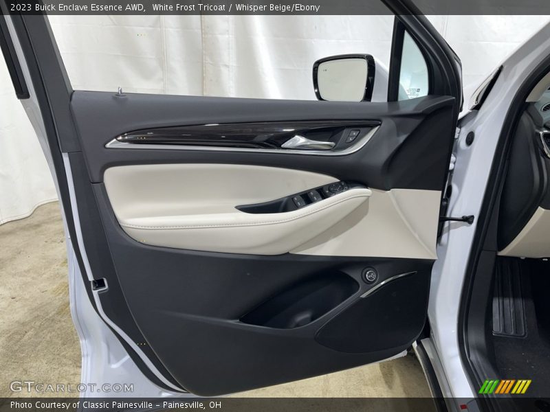 White Frost Tricoat / Whisper Beige/Ebony 2023 Buick Enclave Essence AWD