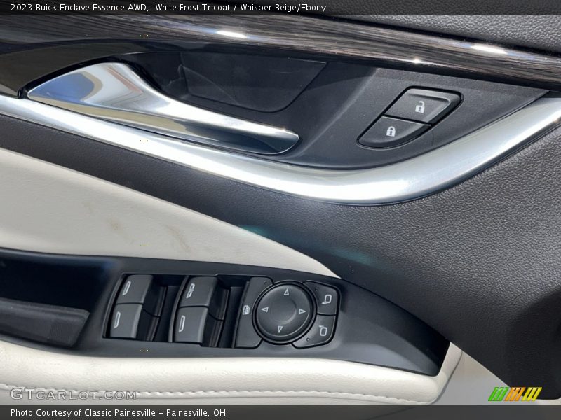 White Frost Tricoat / Whisper Beige/Ebony 2023 Buick Enclave Essence AWD