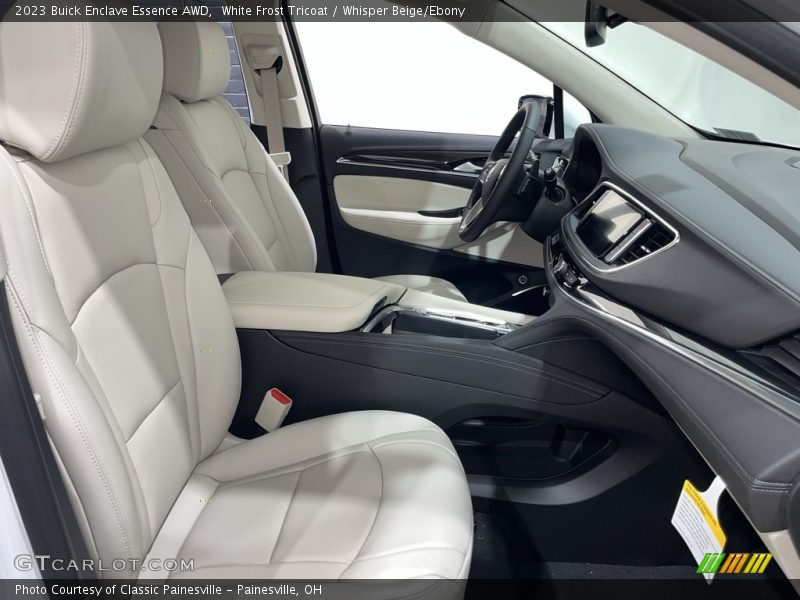 White Frost Tricoat / Whisper Beige/Ebony 2023 Buick Enclave Essence AWD