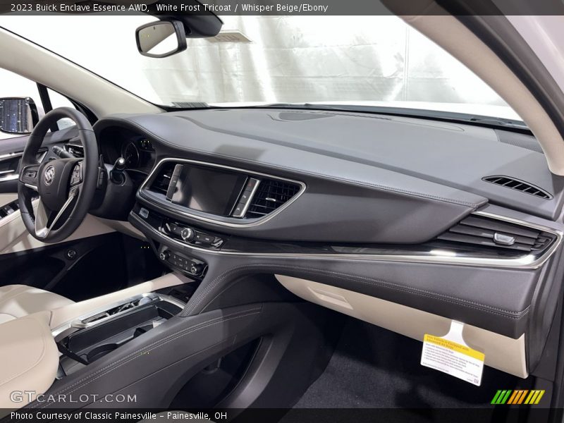 White Frost Tricoat / Whisper Beige/Ebony 2023 Buick Enclave Essence AWD