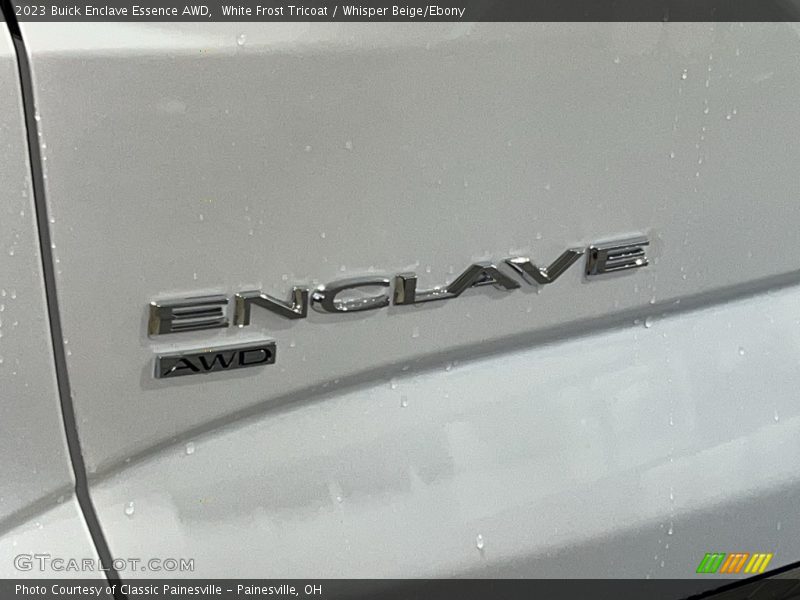 White Frost Tricoat / Whisper Beige/Ebony 2023 Buick Enclave Essence AWD