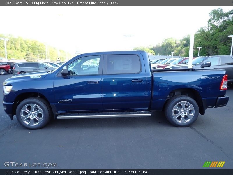 Patriot Blue Pearl / Black 2023 Ram 1500 Big Horn Crew Cab 4x4