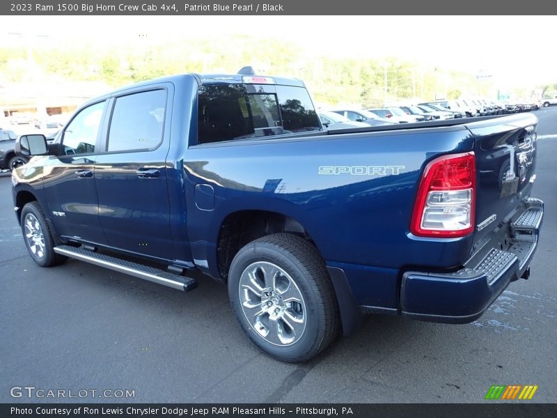 Patriot Blue Pearl / Black 2023 Ram 1500 Big Horn Crew Cab 4x4