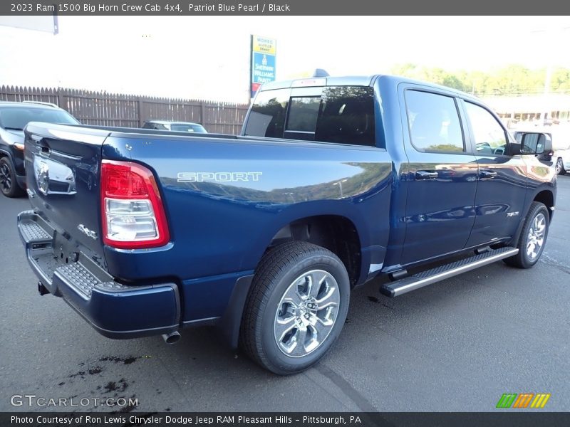 Patriot Blue Pearl / Black 2023 Ram 1500 Big Horn Crew Cab 4x4