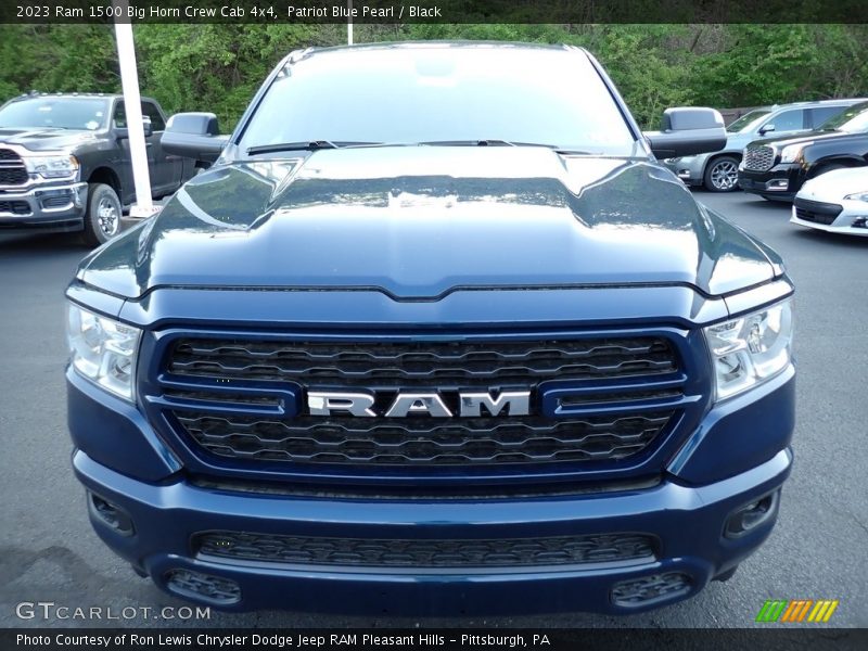 Patriot Blue Pearl / Black 2023 Ram 1500 Big Horn Crew Cab 4x4