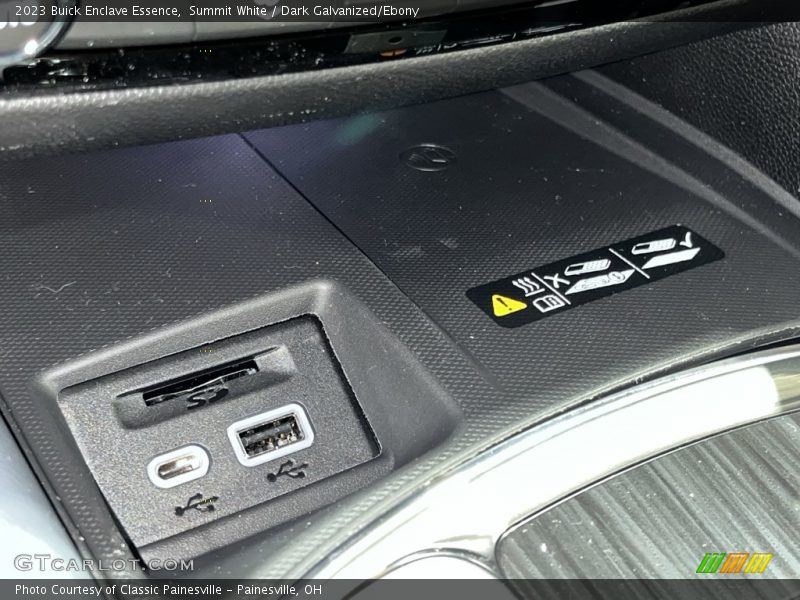 Summit White / Dark Galvanized/Ebony 2023 Buick Enclave Essence