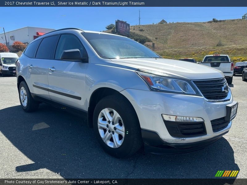 Silver Ice Metallic / Dark Titanium/Light Titanium 2017 Chevrolet Traverse LS