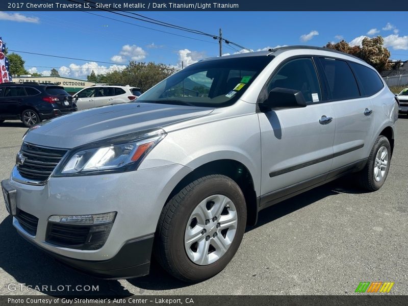 Silver Ice Metallic / Dark Titanium/Light Titanium 2017 Chevrolet Traverse LS