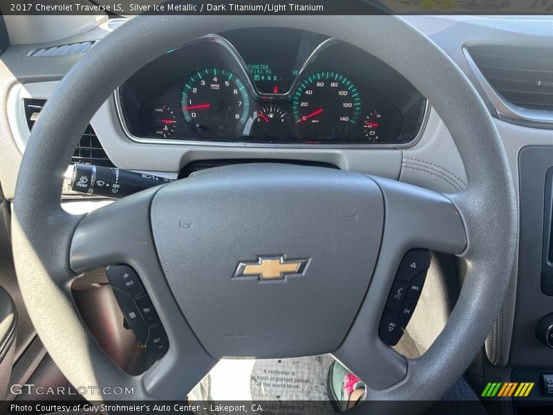 Silver Ice Metallic / Dark Titanium/Light Titanium 2017 Chevrolet Traverse LS